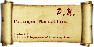 Pilinger Marcellina névjegykártya
